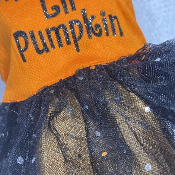 Halloween Tulle Skirt Dog Dress Mommy's Lil' Pumpkin - Picture 4 of 7